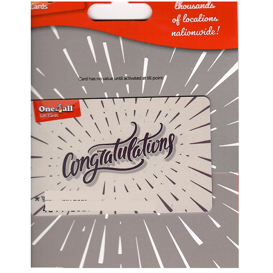 One4all Congratulations Gift Card